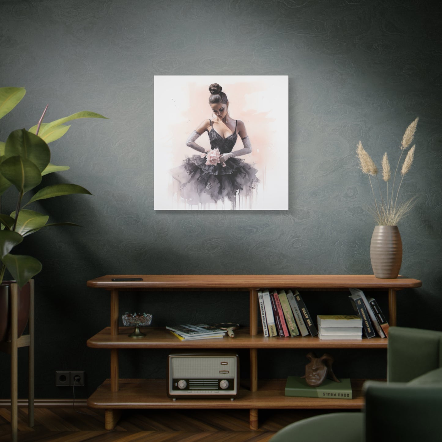 Pointes and Platforms, Gallery Wrapped Canvas, Ballerina Beauty, Ballet Art Canvas – Sonja