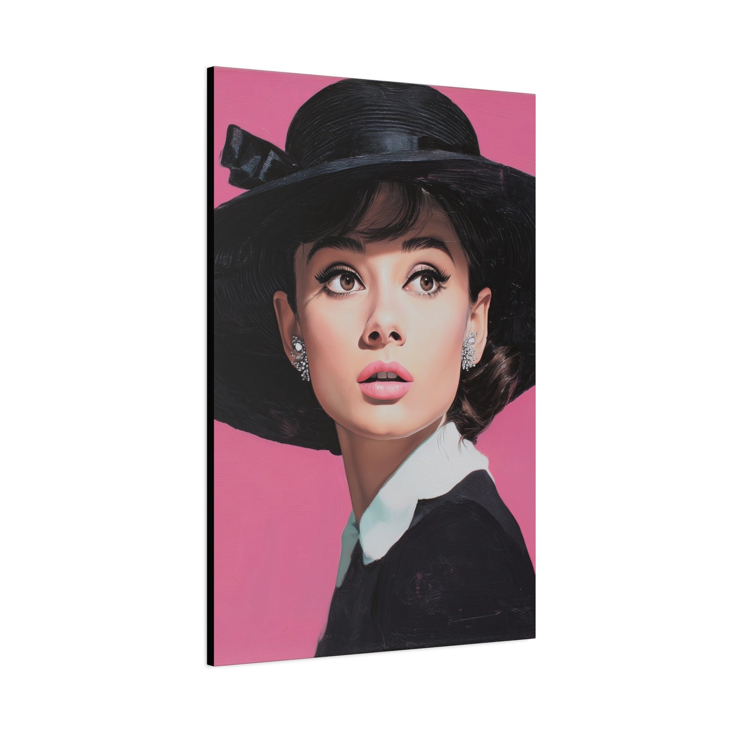 Gallery Wrapped Canvas, The Diva Project Art Canvas, Pinup Art Canvas – Audrey Hepburn - EIGHT