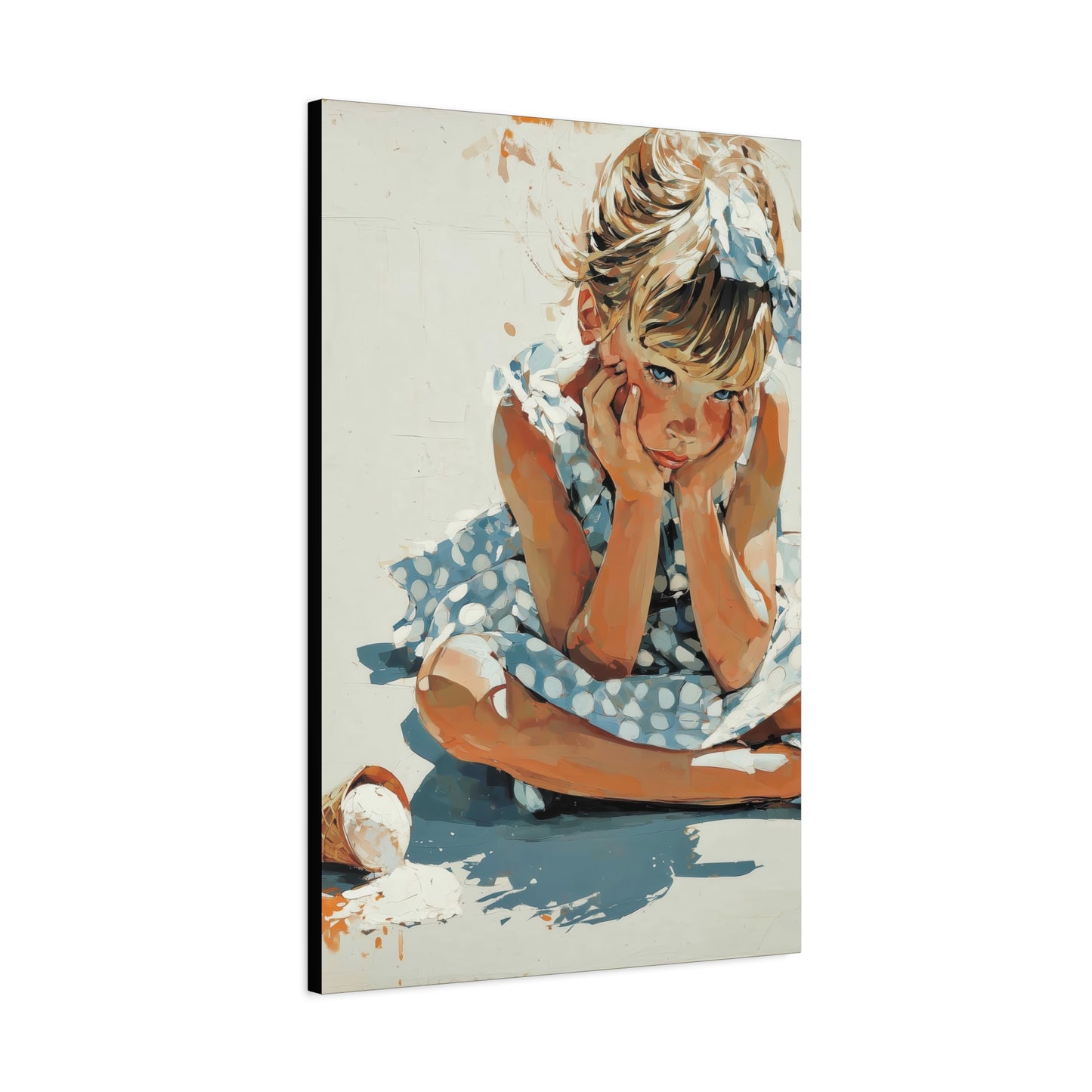 Gallery Wrapped Canvas, Sweet Summer Nostalgia, Sugar and Spice Art Canvas, Ice Cream Dreams Art – Betsy