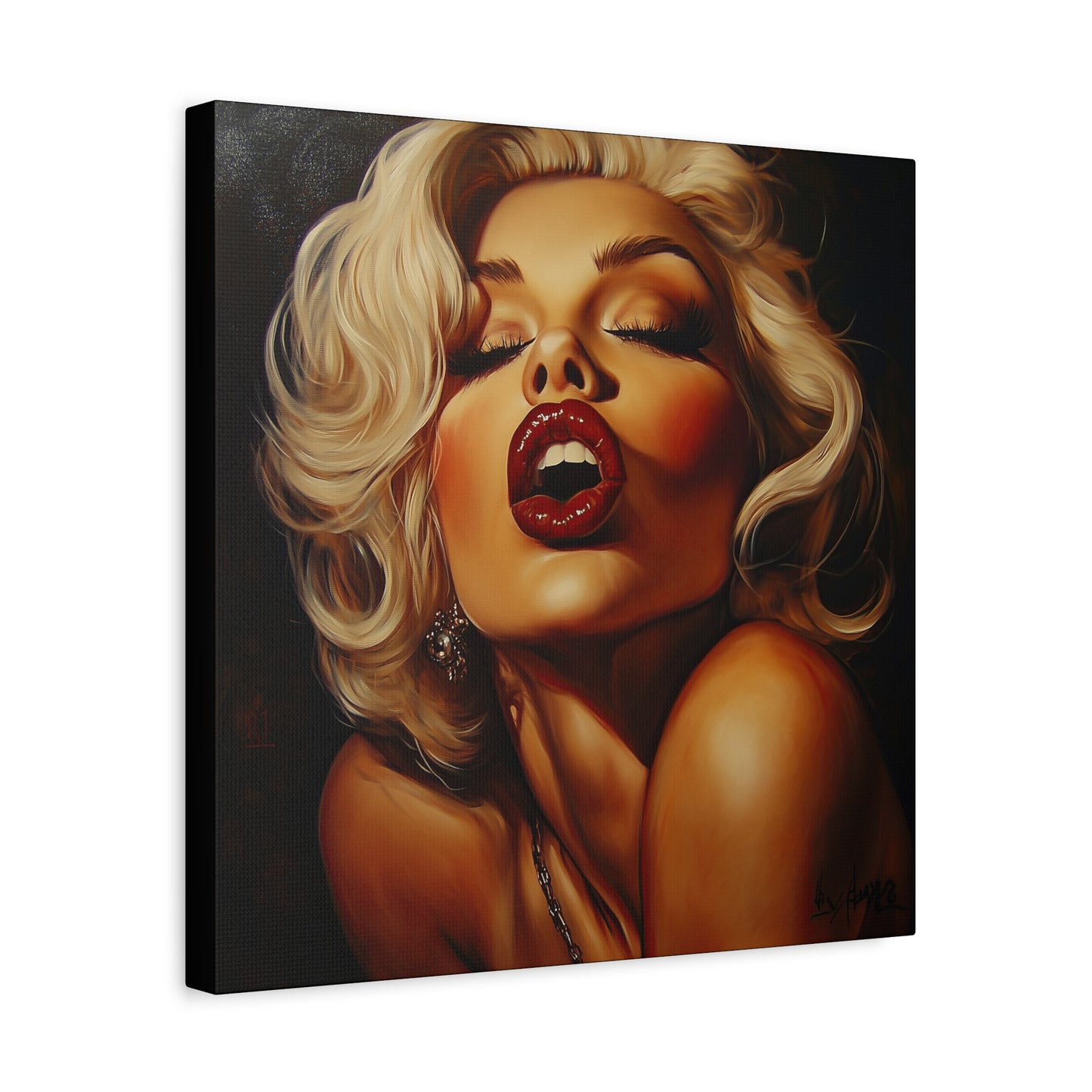Gallery Wrapped Canvas, Guilt and Grit Adult Art Canvas, Erotic Pinup Art Canvas – Evangeline