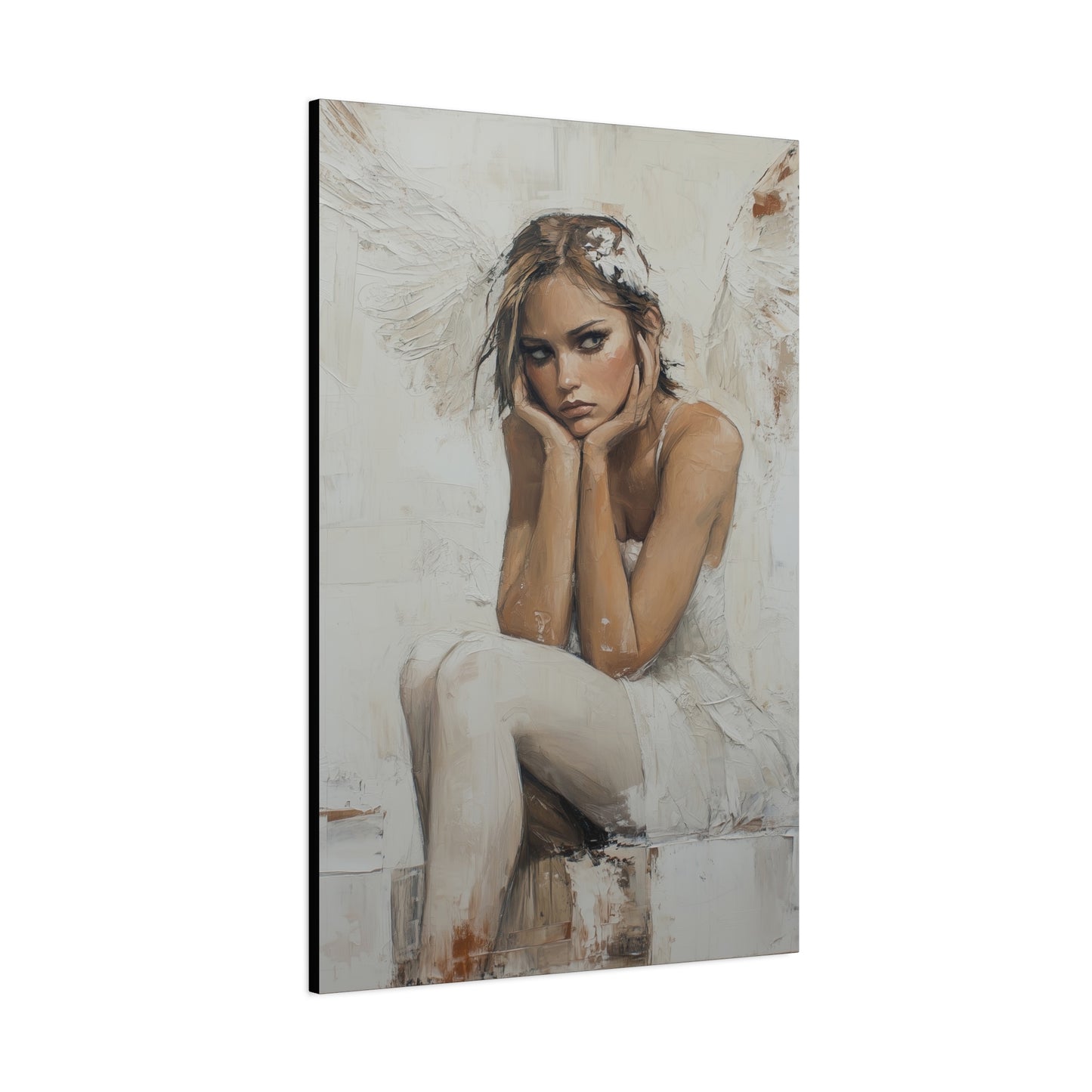 Gallery Wrapped Canvas, Sinners and Saints Art Canvas, Angel Art Canvas – Amber