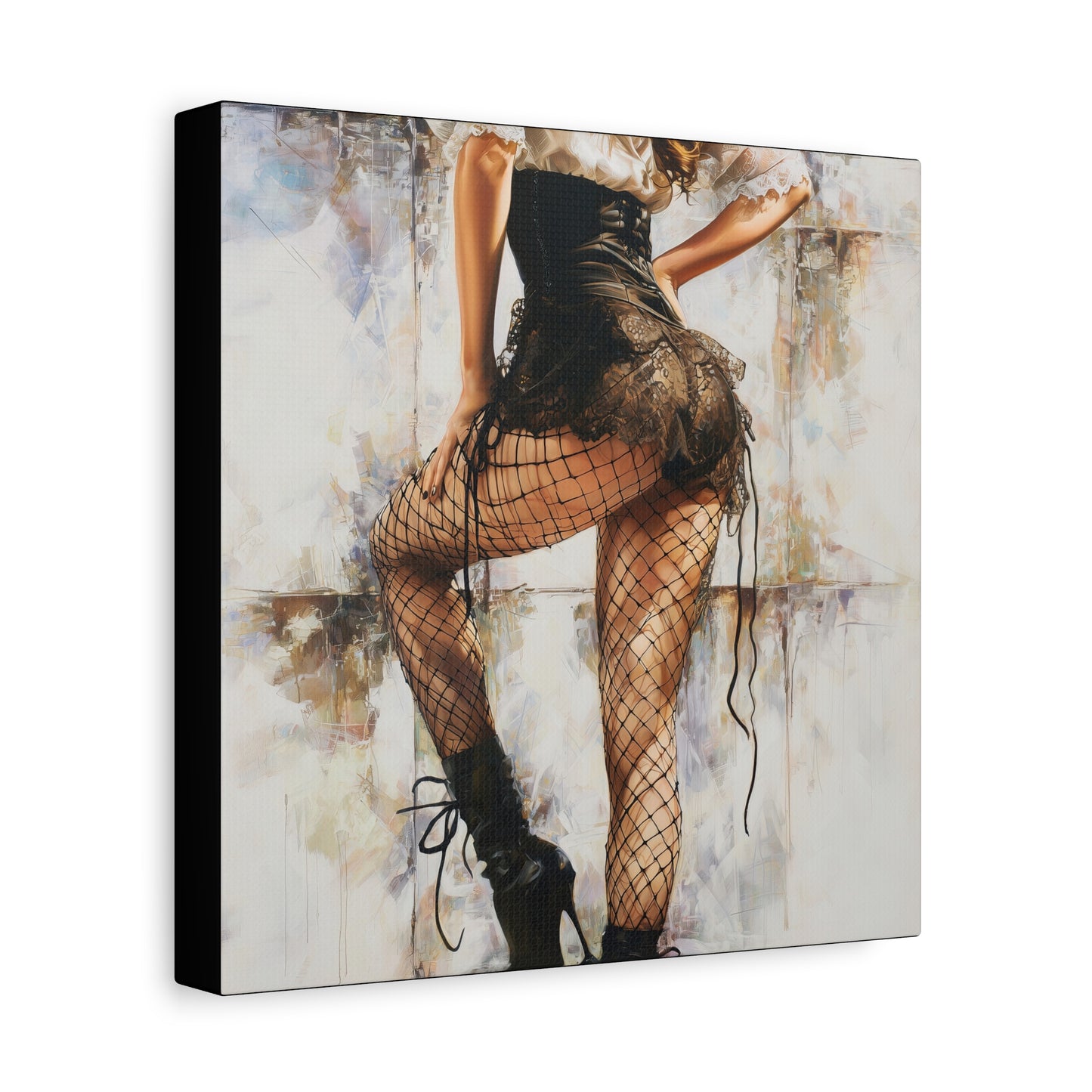 Gallery Wrapped Canvas, Tongue and Cheek Art Canvas, Naughty Girl Art Canvas – Jessica