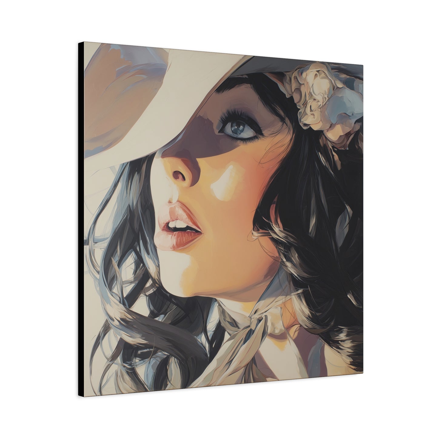 Gallery Wrapped Canvas, Wranglers and Wreckage Art Canvas, Erotic Pinup Art Canvas – Clementine
