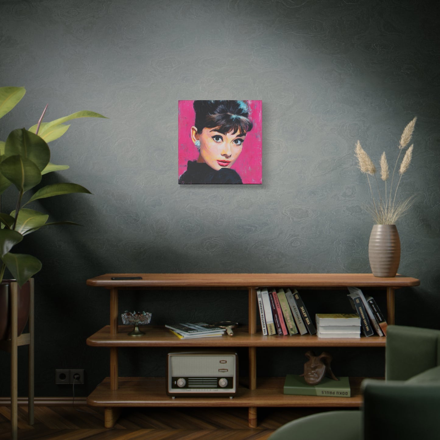 Gallery Wrapped Canvas, The Diva Project Art Canvas, Pinup Art Canvas – Audrey Hepburn - TEN