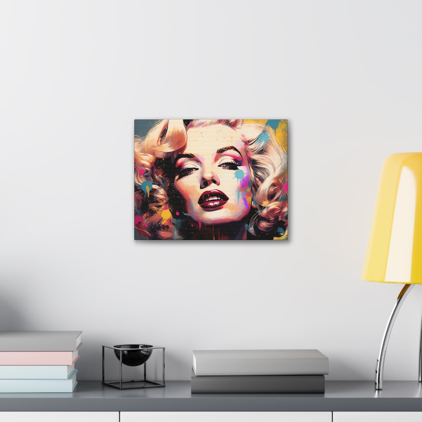 Canvas Wall Art, Gallery Wrapped Pop Art, Celebrity Wall Art – Marilyn Monroe - Abstract