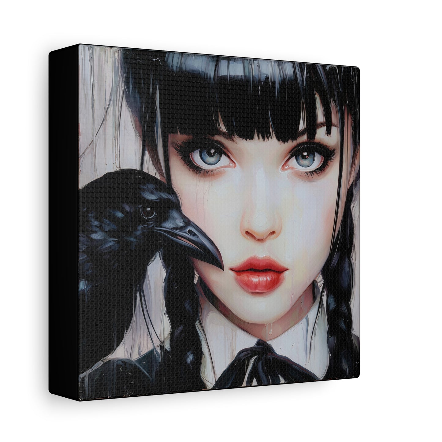 Gallery Wrapped Canvas, Myth and Bones Gothic Art Canvas, Dark Muse Canvas - Isolde