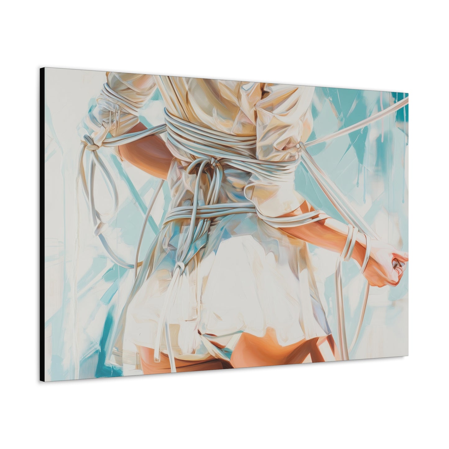 Gallery Wrapped Canvas, Ropes and Reverence Art Canvas, Erotic Shibari Art Canvas – Hannah's Sister