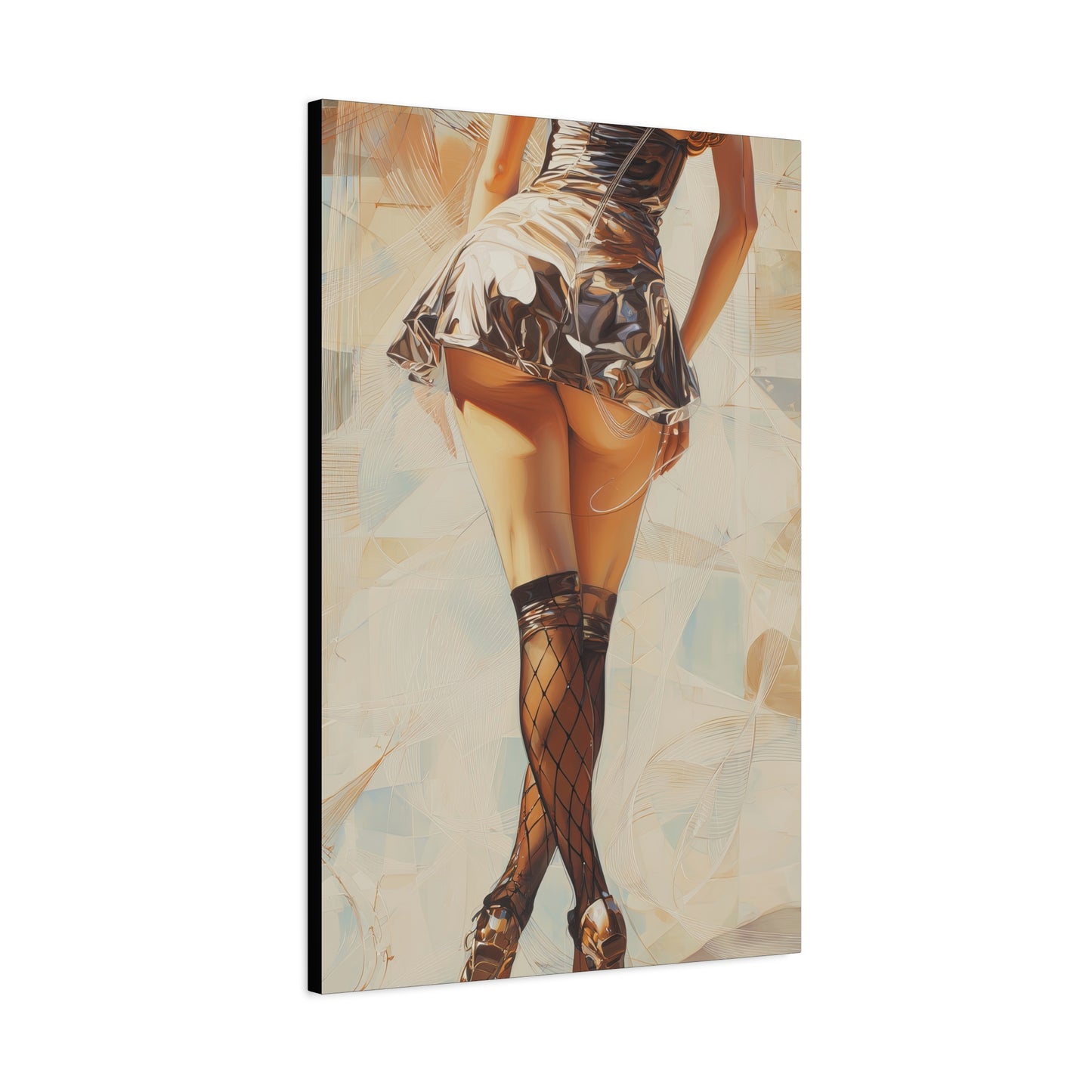 Gallery Wrapped Canvas, Tongue and Cheek Art Canvas, Naughty Girl Art Canvas – Gilda