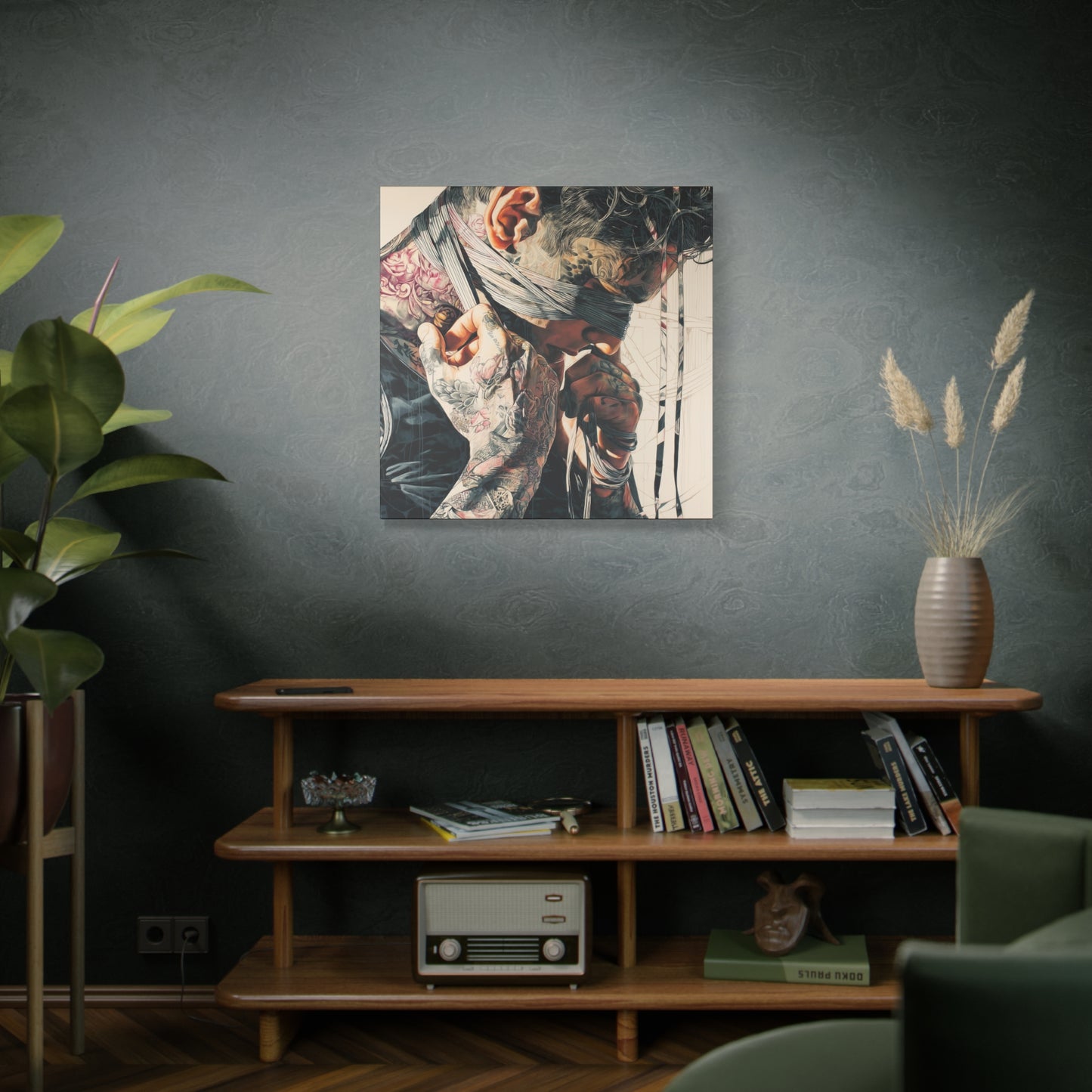Gallery Wrapped Canvas, Ropes and Reverence Art Canvas, Erotic Shibari Art Canvas – Hiro