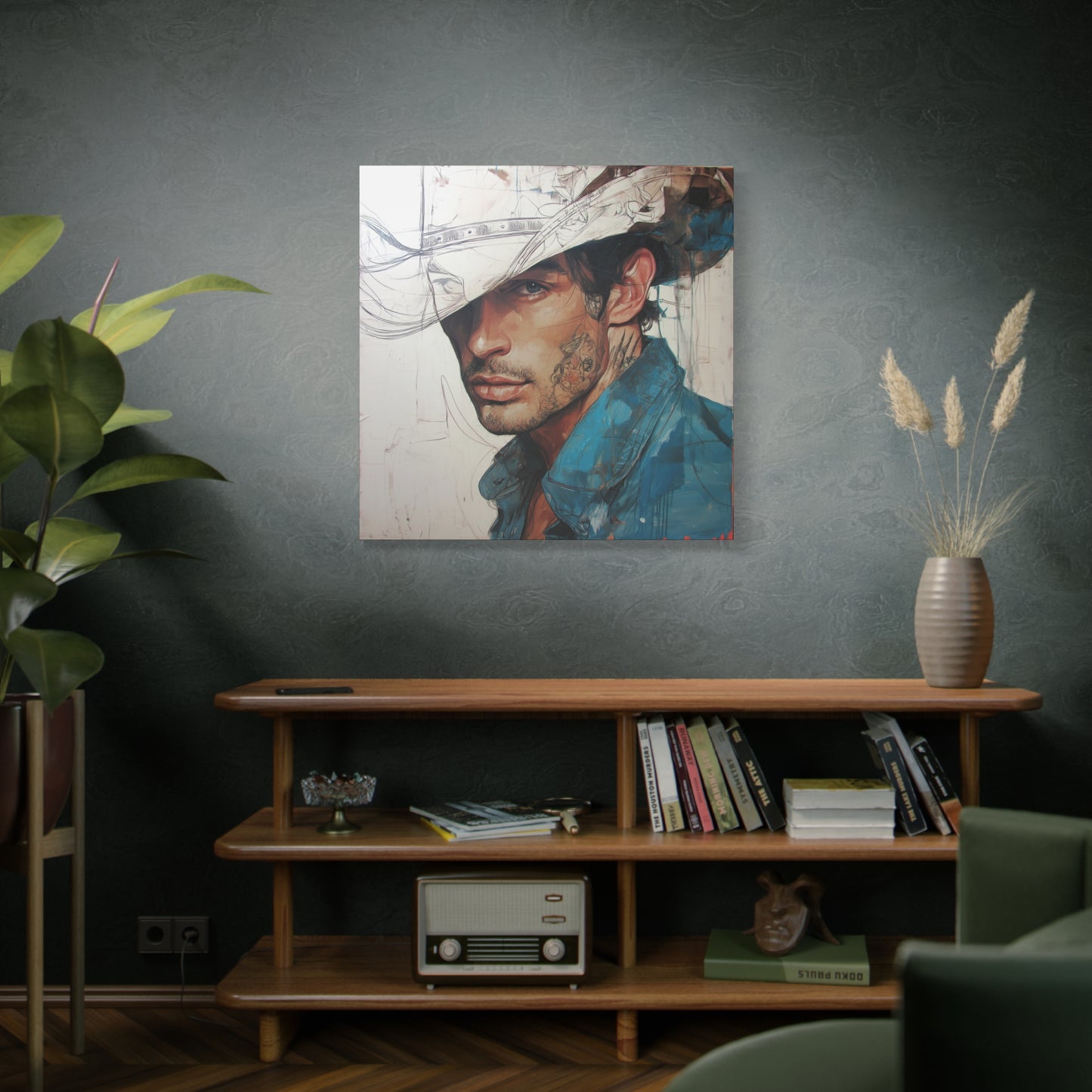 Gallery Wrapped Canvas, Wranglers and Wreckage Art Canvas, Erotic Pinup Art Canvas – Jack