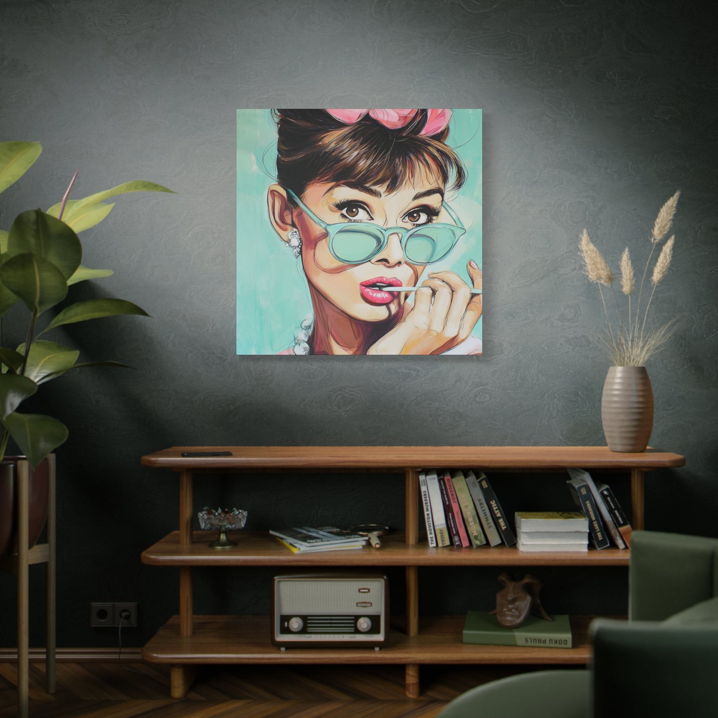 Gallery Wrapped Canvas, The Diva Project Art Canvas, Pinup Art Canvas – Audrey Hepburn - ELEVEN