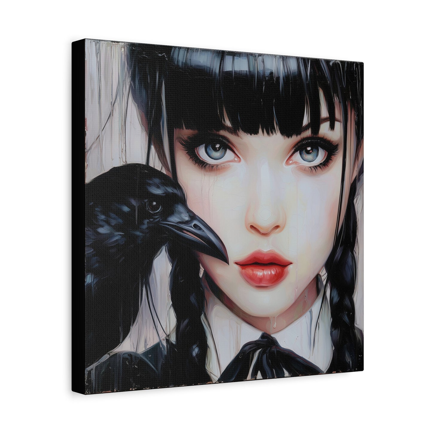 Gallery Wrapped Canvas, Myth and Bones Gothic Art Canvas, Dark Muse Canvas - Isolde