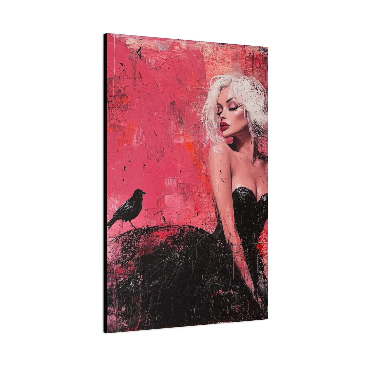Gallery Wrapped Canvas, Sinners and Saints Adult Art Canvas, Erotic Pinup Art Canvas – Paloma