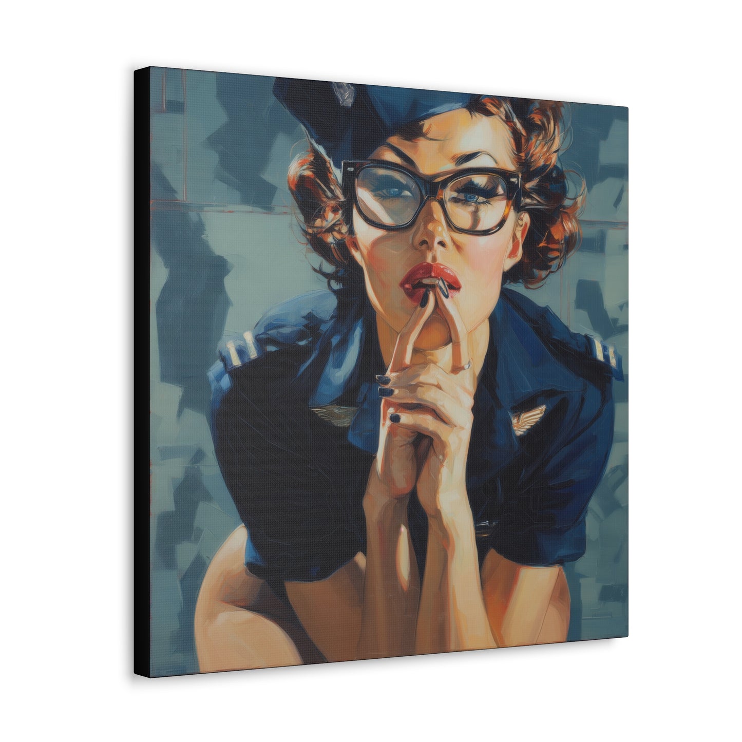 Gallery Wrapped Canvas, Liberty and Lace Art Canvas, Erotic Art Canvas – Peggy Sue