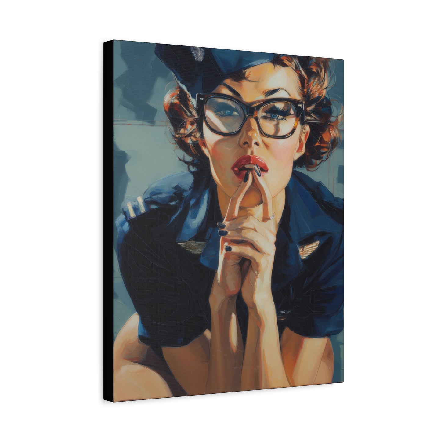 Gallery Wrapped Canvas, Liberty and Lace Art Canvas, Erotic Art Canvas – Peggy Sue