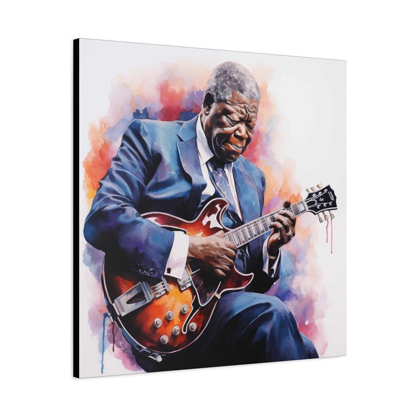 Gallery Wrapped Canvas, Celebrity Inspired, Pop Art Canvas – The King Also