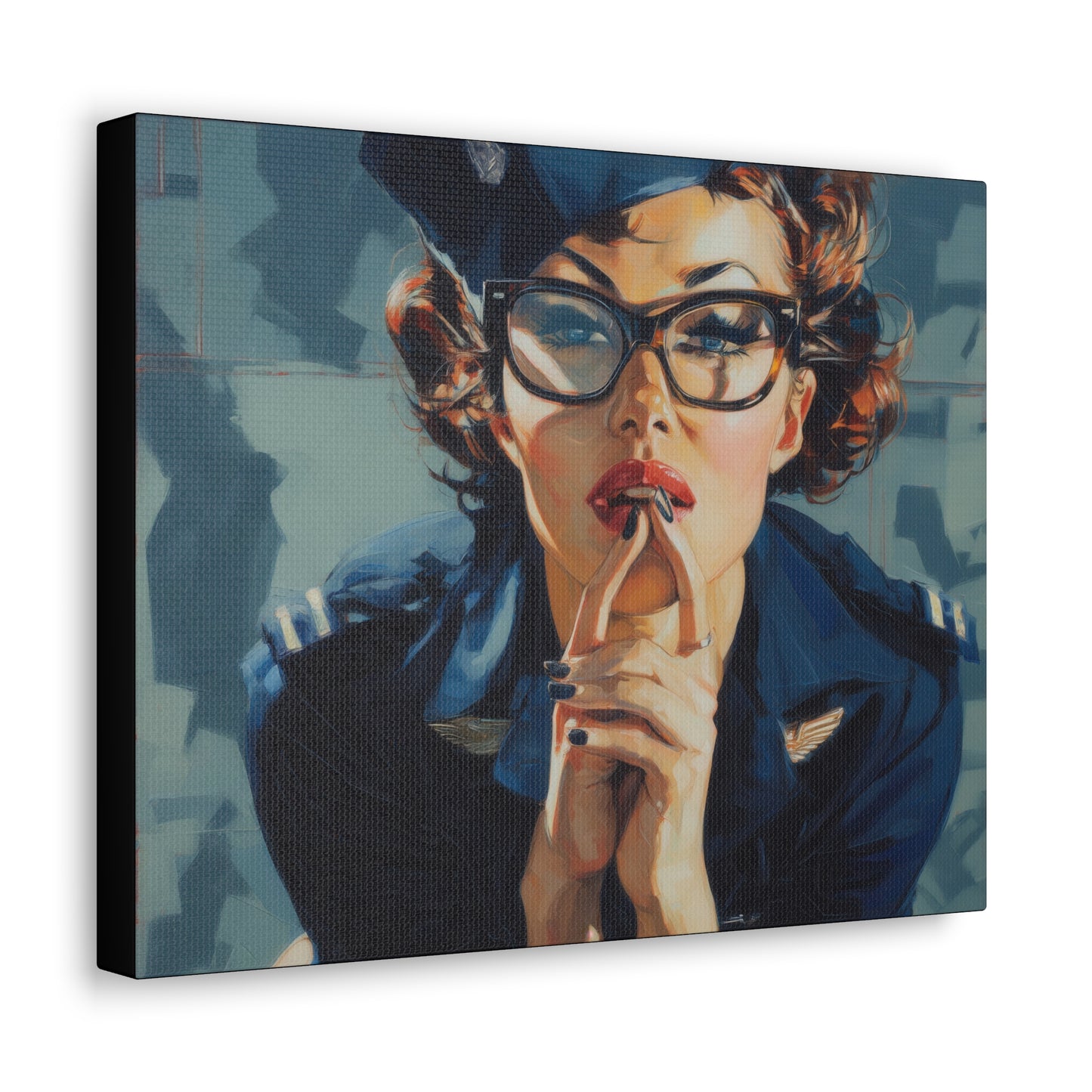 Gallery Wrapped Canvas, Liberty and Lace Art Canvas, Erotic Art Canvas – Peggy Sue