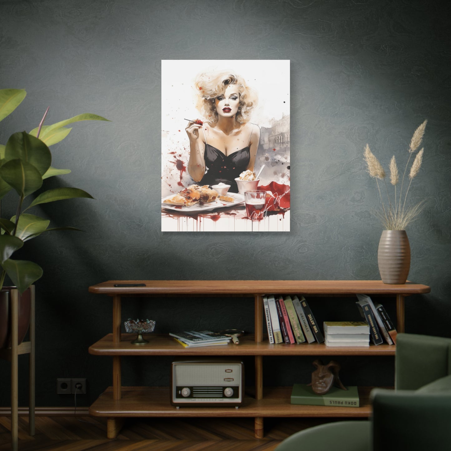 Canvas Wall Art, Gallery Wrapped Pop Art, Celebrity Wall Art – Marilyn Monroe - Cafe