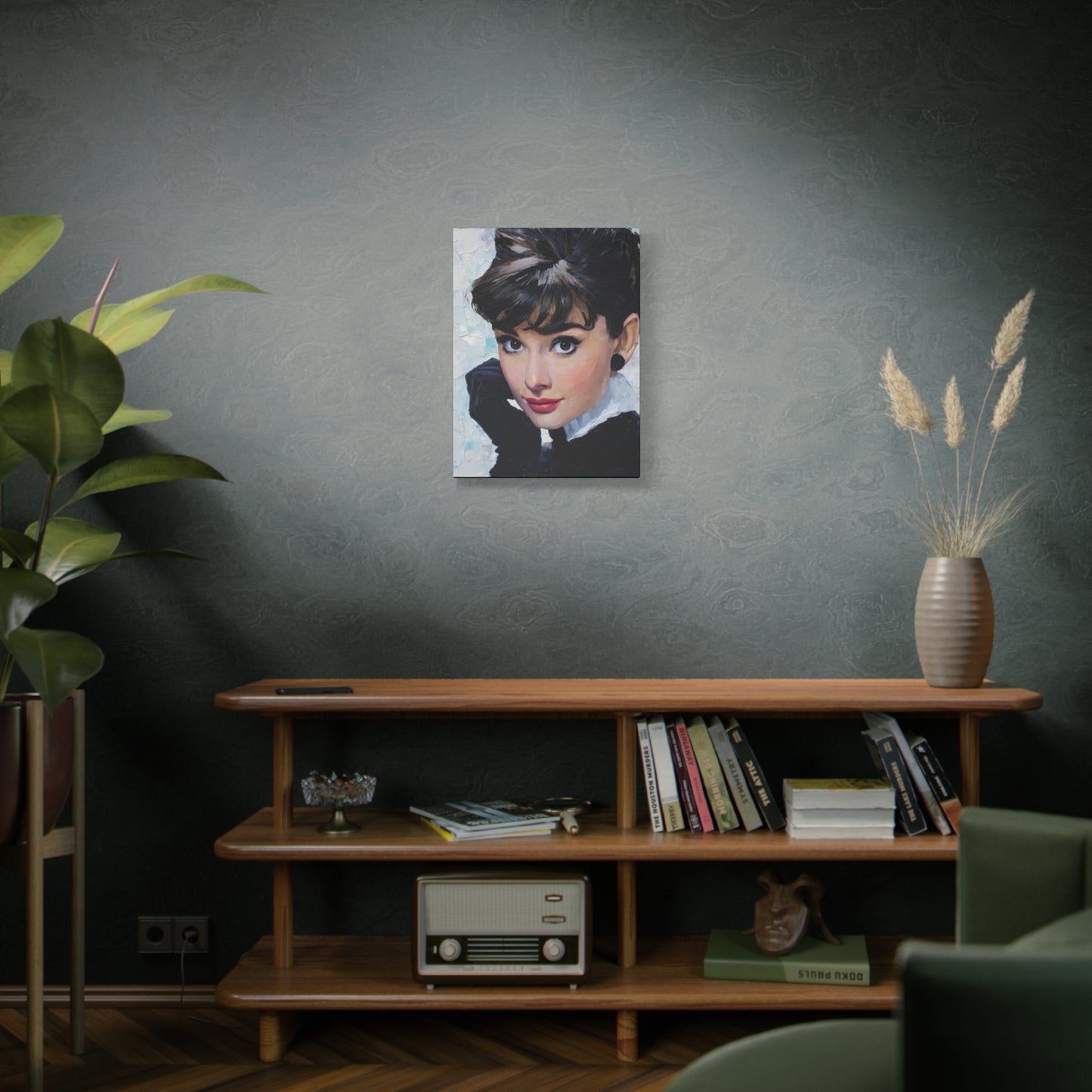 Gallery Wrapped Canvas, The Diva Project Art Canvas, Pinup Art Canvas – Audrey Hepburn - SEVEN