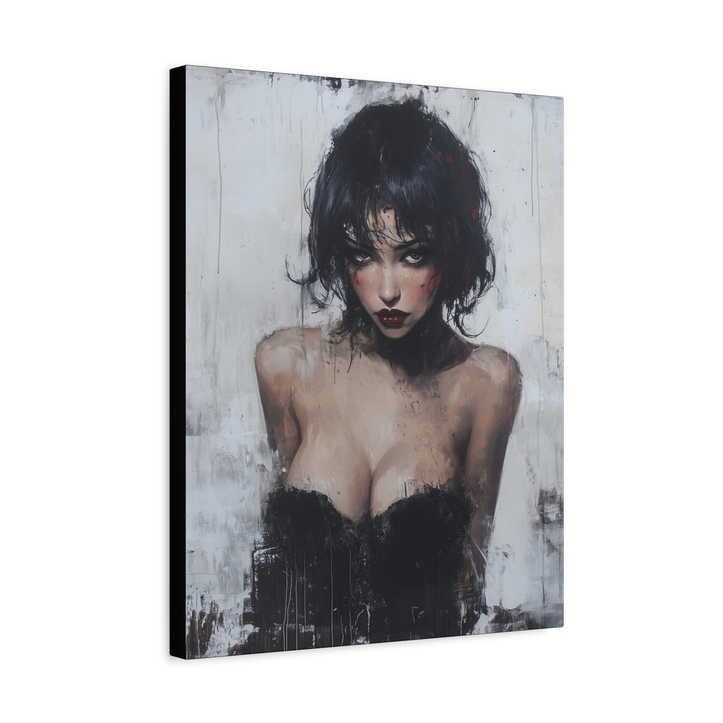 Gallery Wrapped Canvas, Sinners and Saints Art Canvas, Erotic Pinup Art Canvas – Lorna