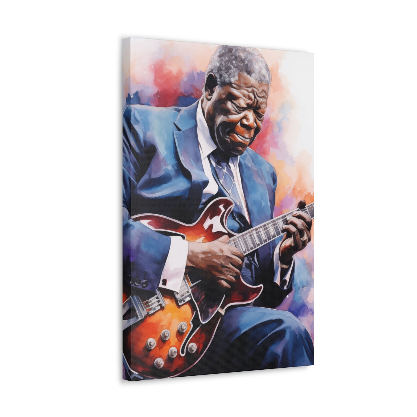 Gallery Wrapped Canvas, Celebrity Inspired, Pop Art Canvas – The King Also