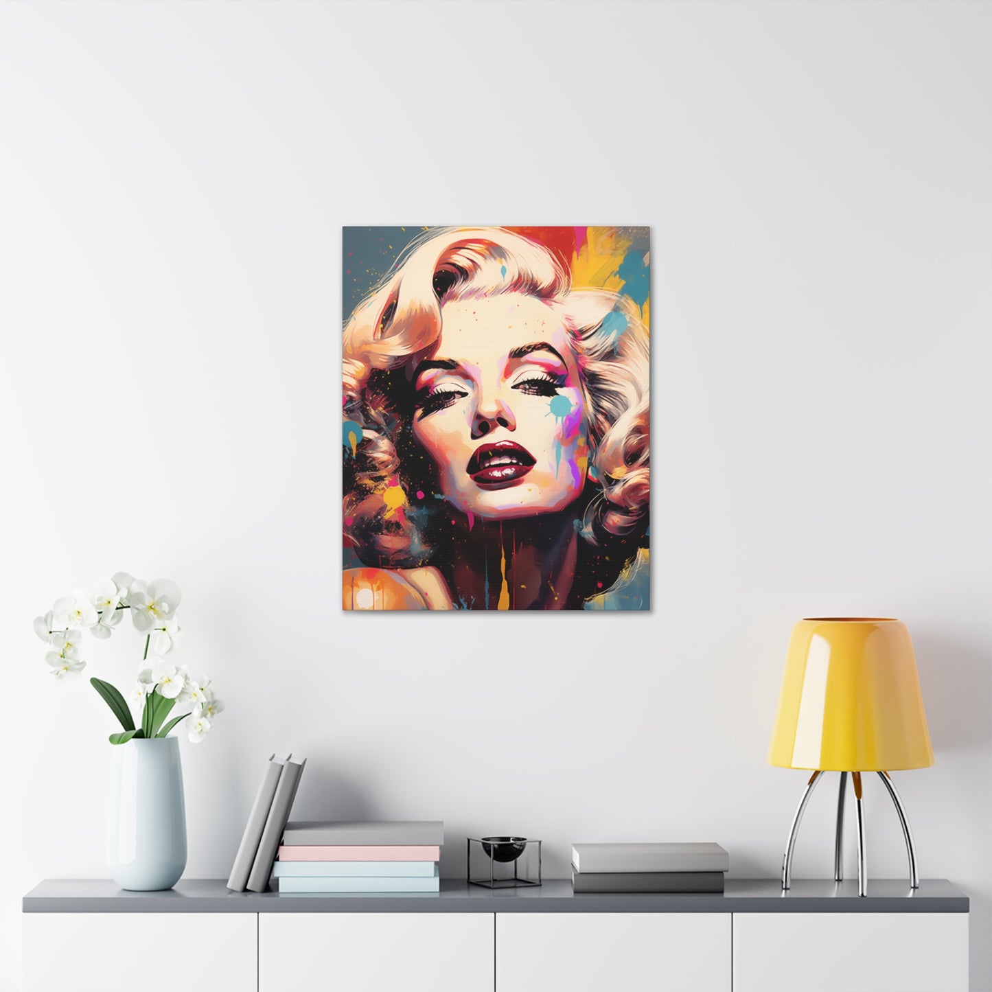 Canvas Wall Art, Gallery Wrapped Pop Art, Celebrity Wall Art – Marilyn Monroe - Abstract