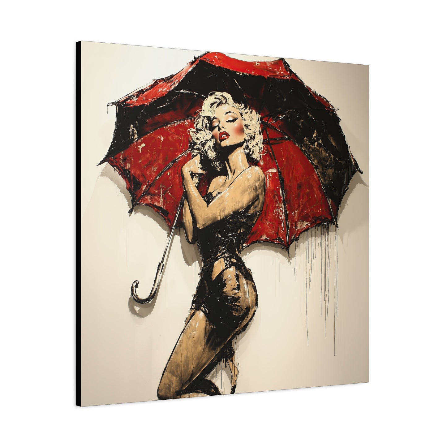 Gallery Wrapped Canvas, Guilt and Grit Adult Art Canvas, Erotic Pinup Art Canvas – Vesper