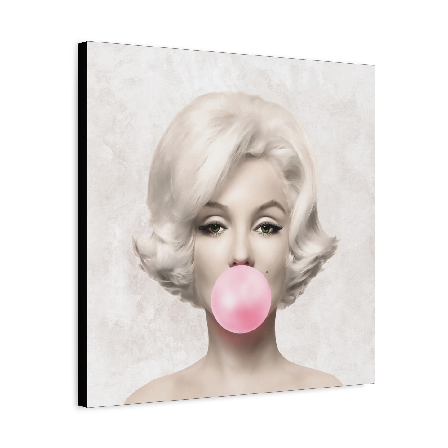 Gallery Wrapped Canvas, Marilyn Monroe Art Canvas, Celebrity Diva Art Canvas – Marilyn Monroe Bubblegum