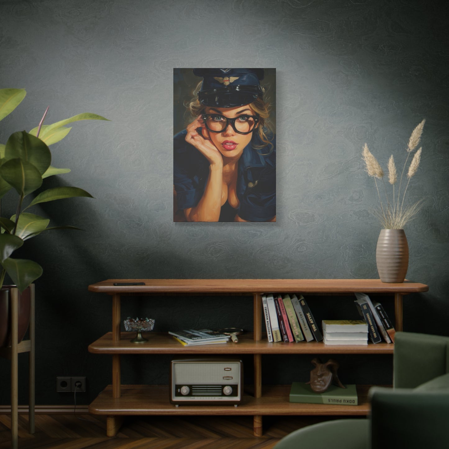 Gallery Wrapped Canvas, Liberty and Lace Art Canvas, Erotic Pinup Art Canvas – Savannah