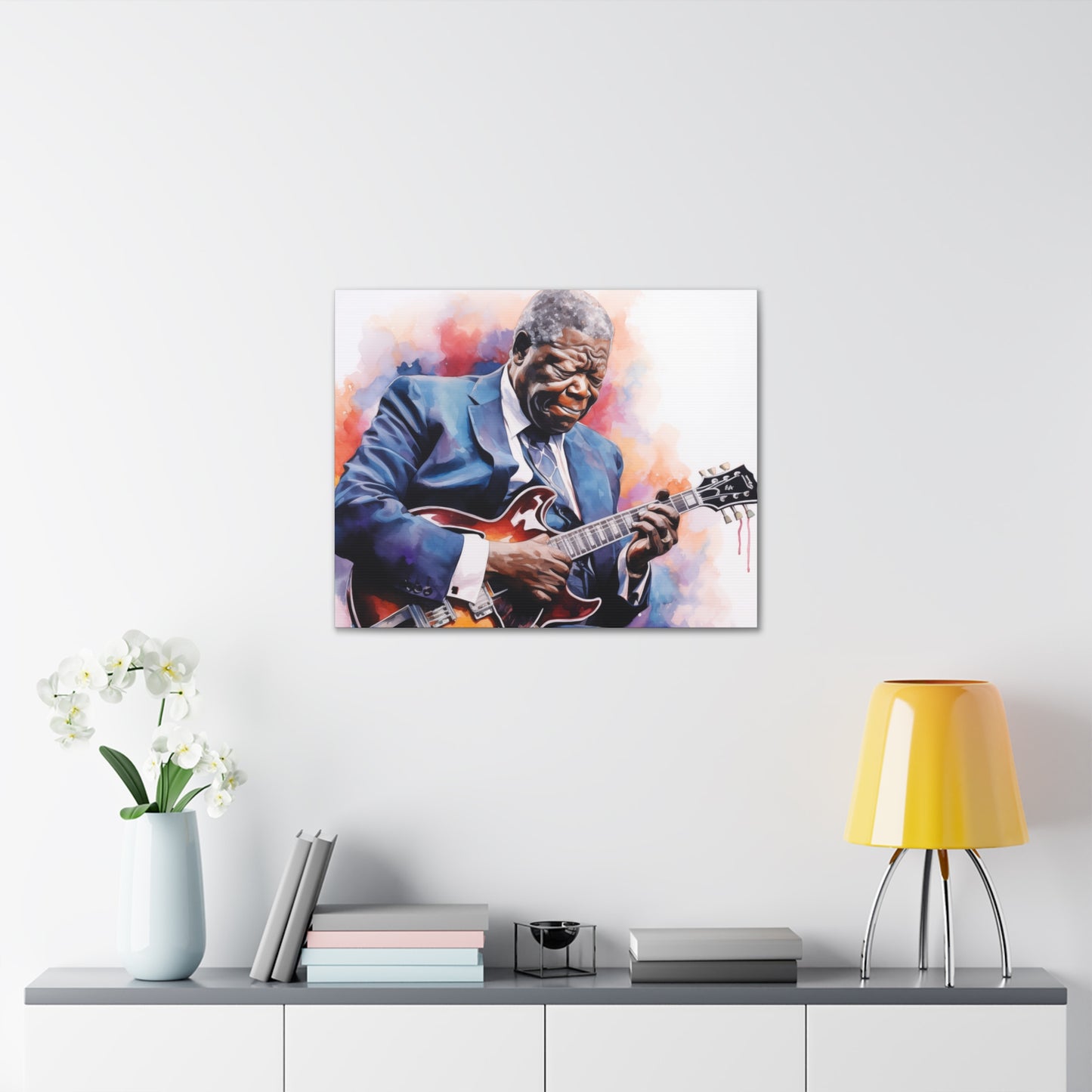 Gallery Wrapped Canvas, Celebrity Inspired, Pop Art Canvas – The King Also