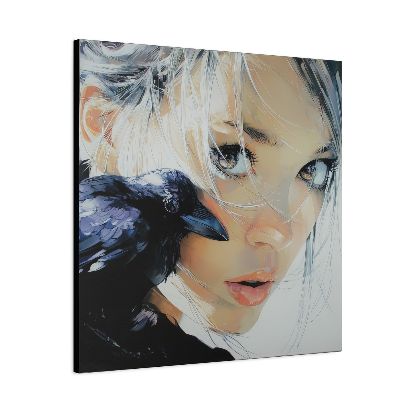 Gallery Wrapped Canvas, Myth and Bones Gothic Art Canvas, Dark Muse Canvas - Danika