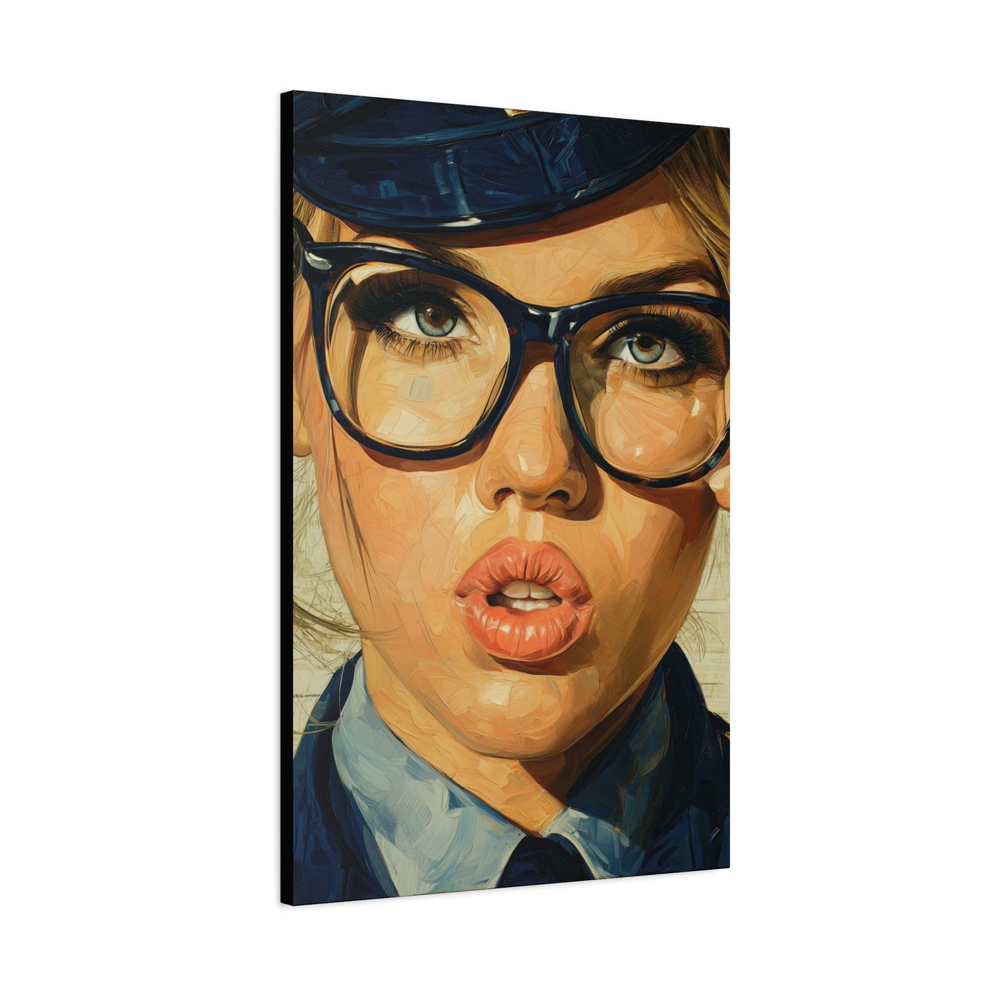 Gallery Wrapped Canvas, Liberty and Lace Art Canvas, Erotic Pinup Art Canvas – Dixie