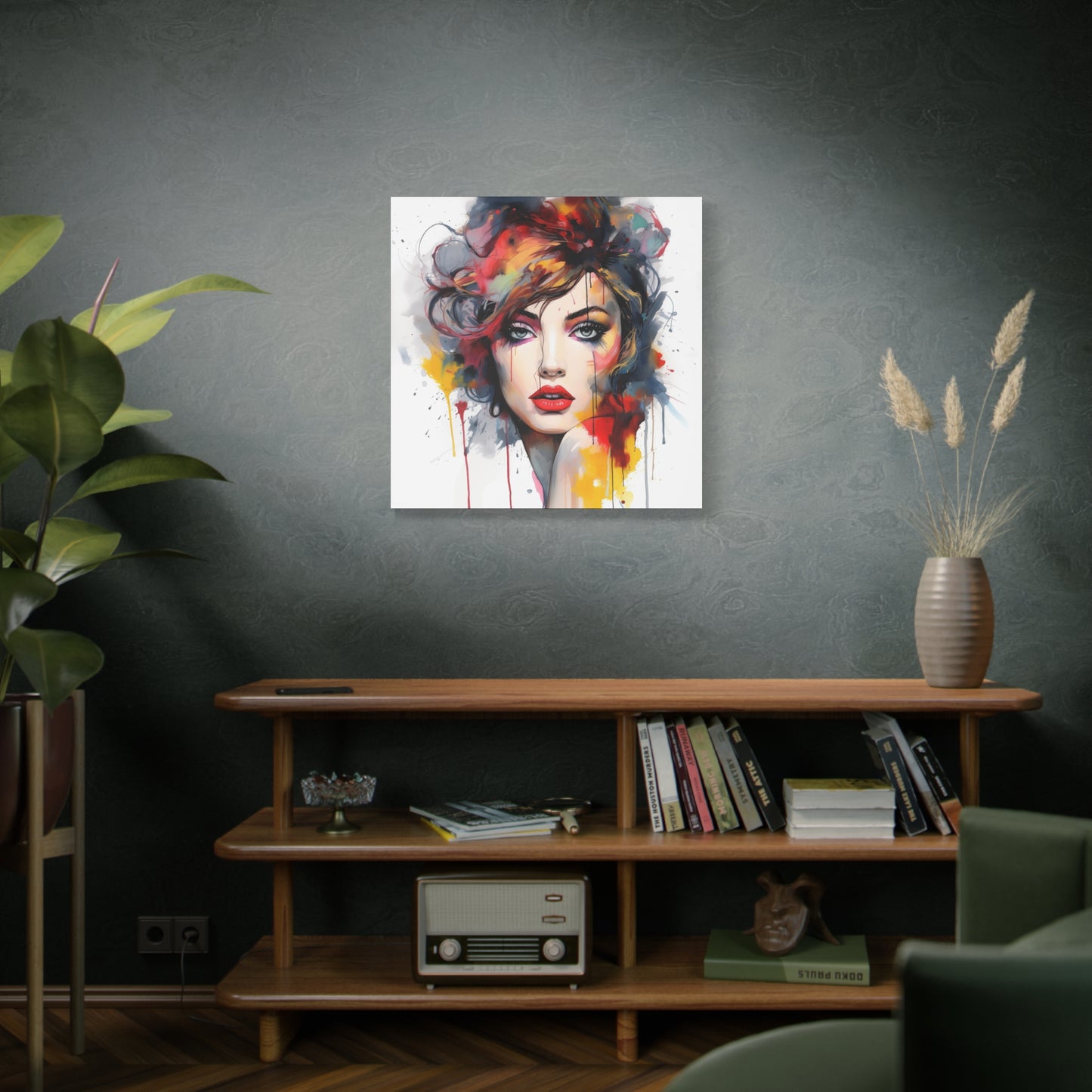 Canvas Wall Art, Gallery Wrapped Pop Art, Femme Doll Wall Art – Alessia