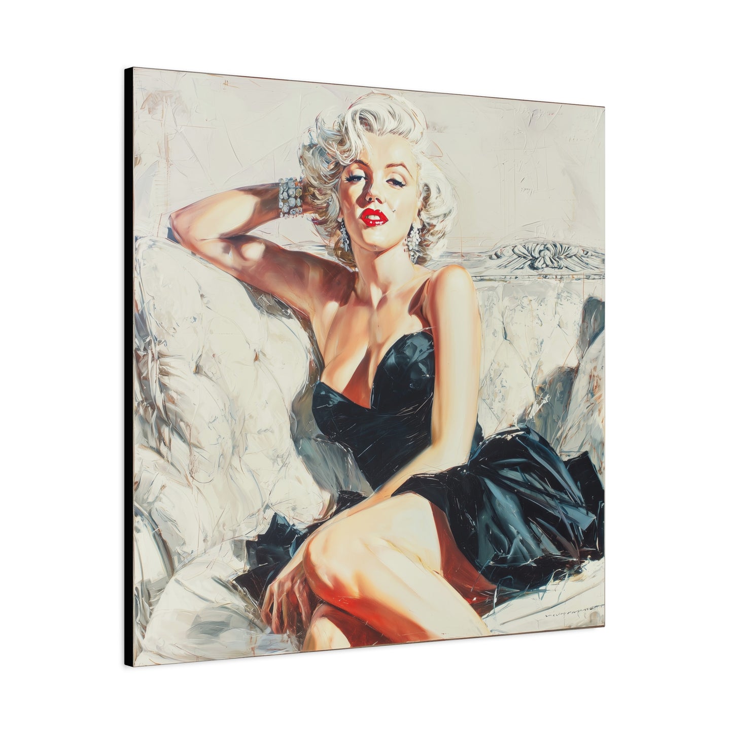Gallery Wrapped Canvas, The Diva Project Art Canvas, Pinup Art Canvas – Marilyn Monroe - FIVE