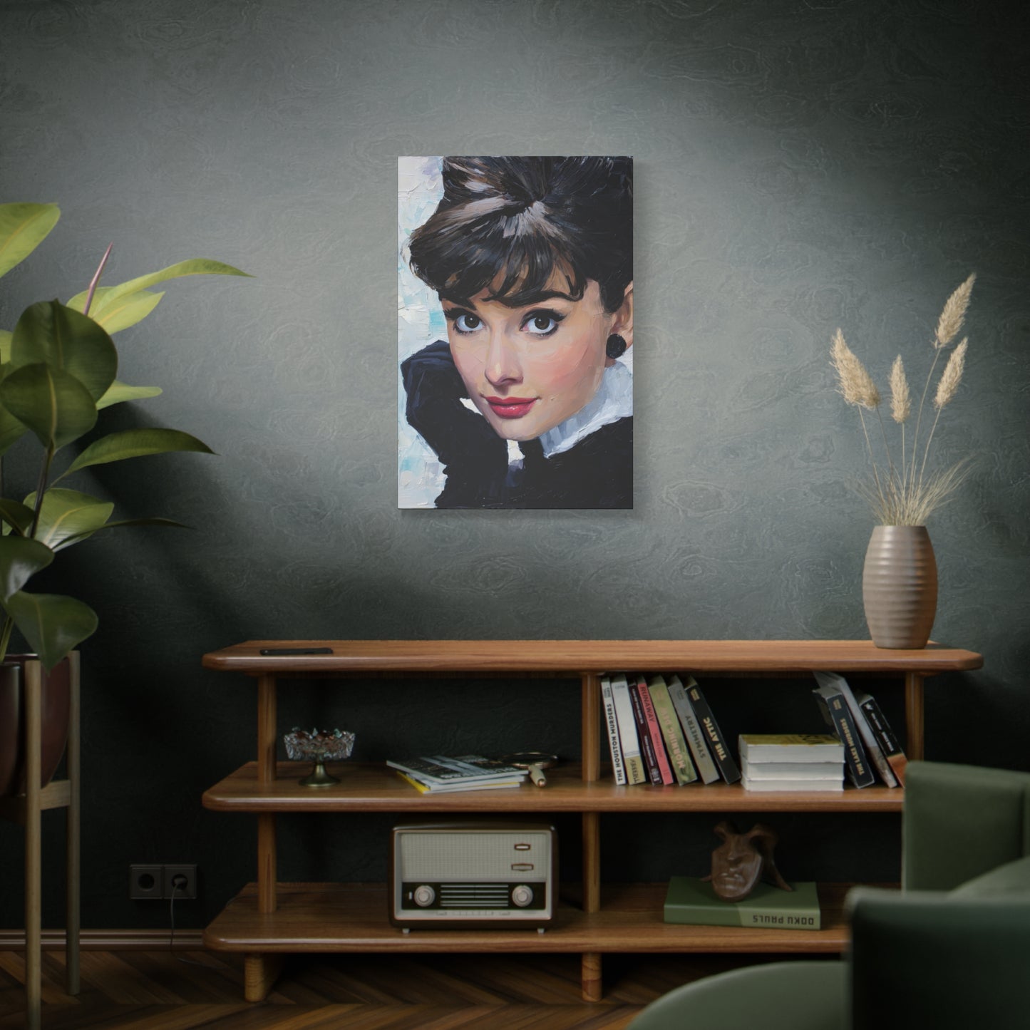 Gallery Wrapped Canvas, The Diva Project Art Canvas, Pinup Art Canvas – Audrey Hepburn - SEVEN