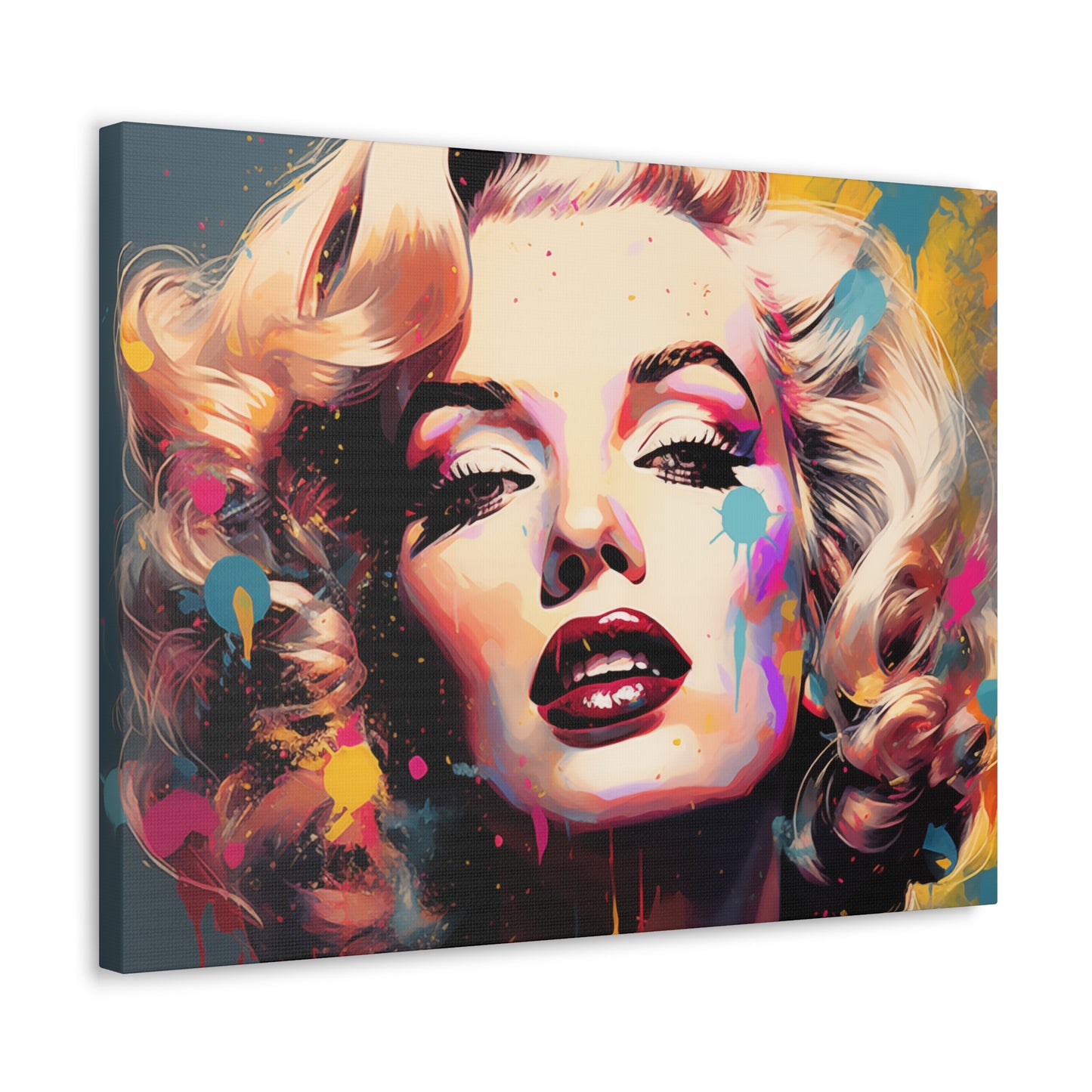 Canvas Wall Art, Gallery Wrapped Pop Art, Celebrity Wall Art – Marilyn Monroe - Abstract