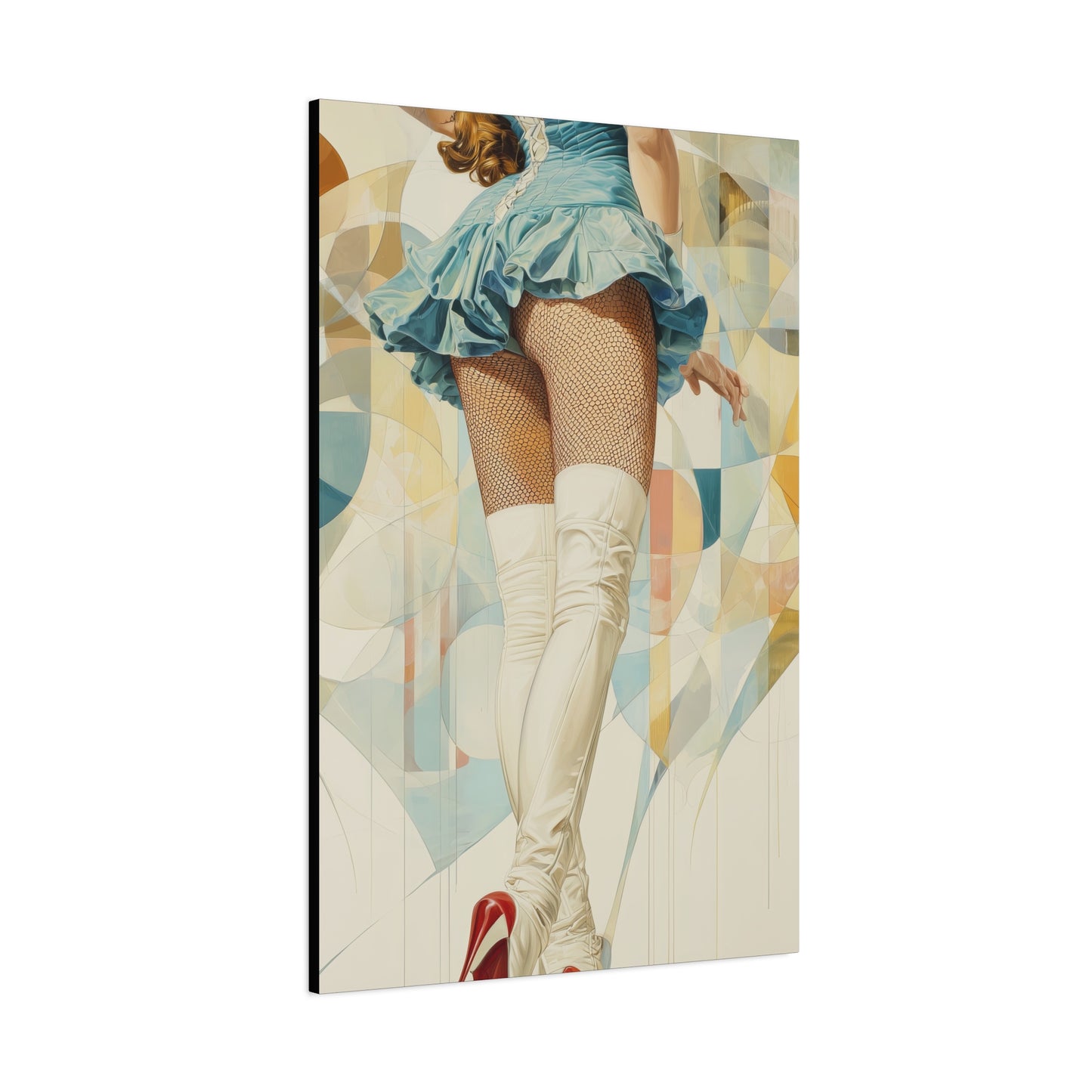 Gallery Wrapped Canvas, Tongue and Cheek Art Canvas, Naughty Girl Art Canvas – Sandy