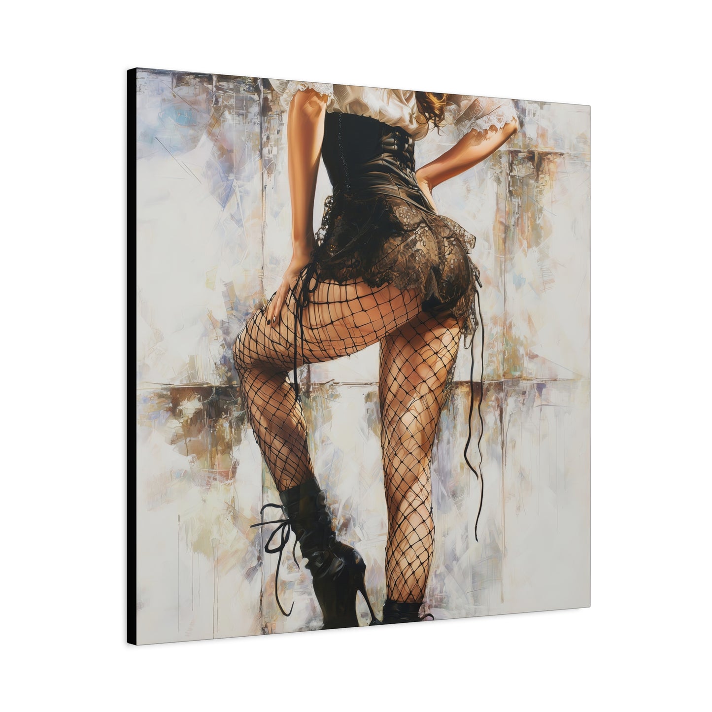 Gallery Wrapped Canvas, Tongue and Cheek Art Canvas, Naughty Girl Art Canvas – Jessica