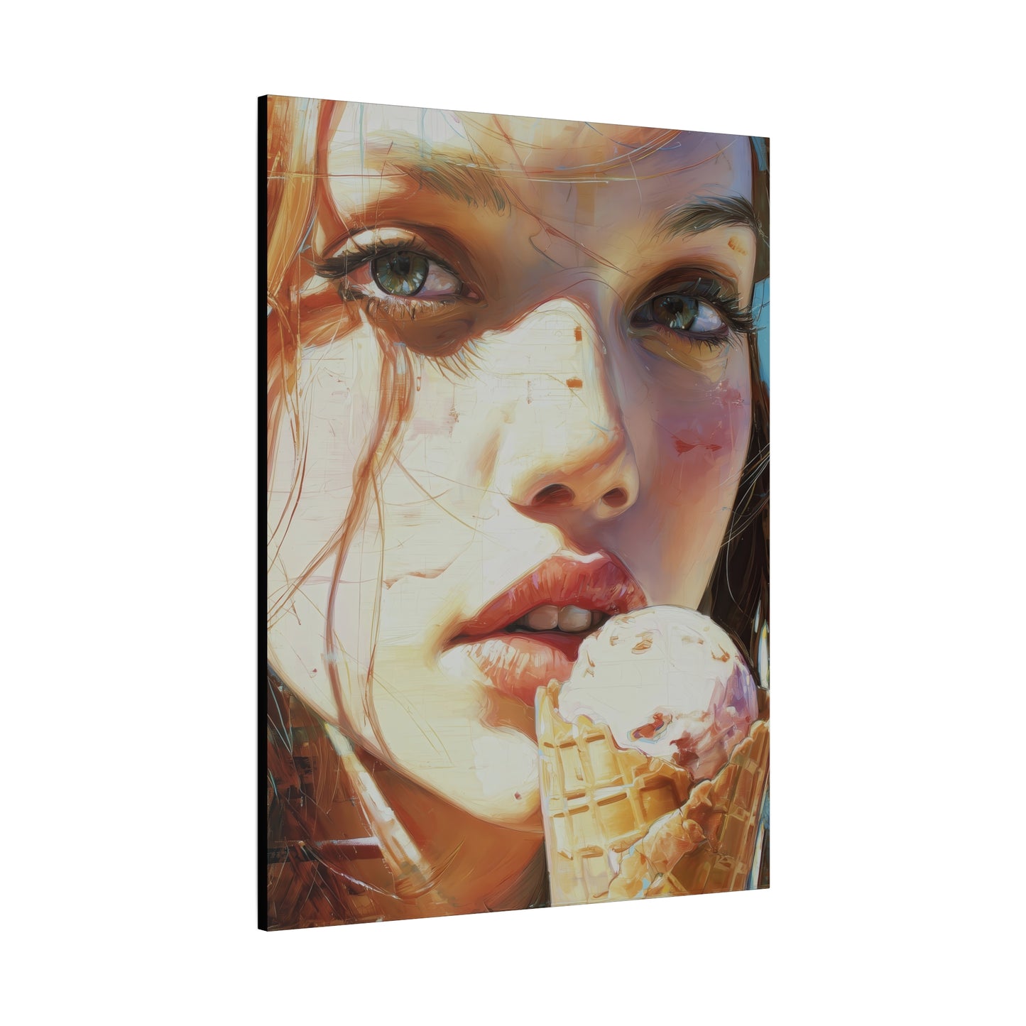 Gallery Wrapped Canvas, Sweet Summer Nostalgia, Sugar and Spice Art Canvas, Ice Cream Dreams Art – Ginny