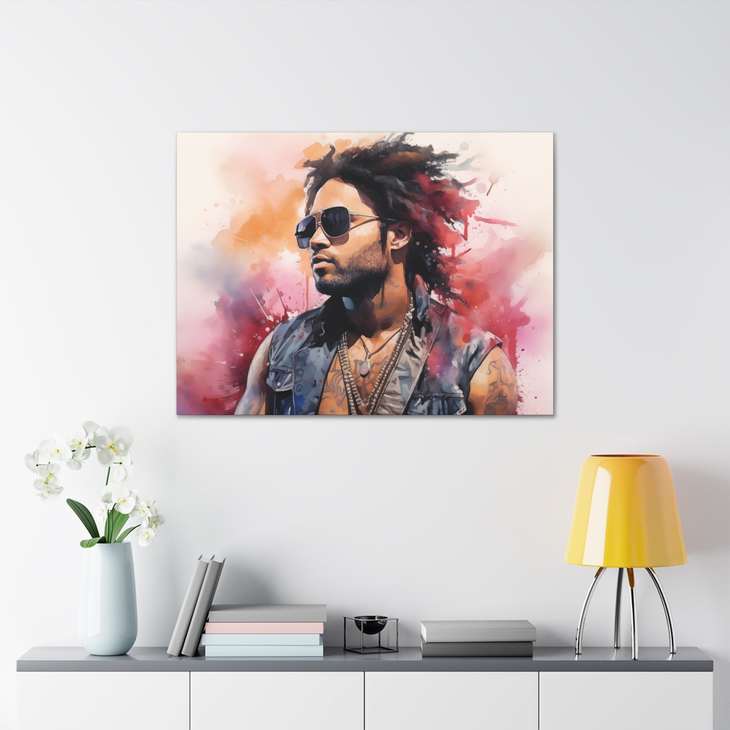 Gallery Wrapped Canvas, Celebrity Inspired, Pop Art Canvas – Lenny