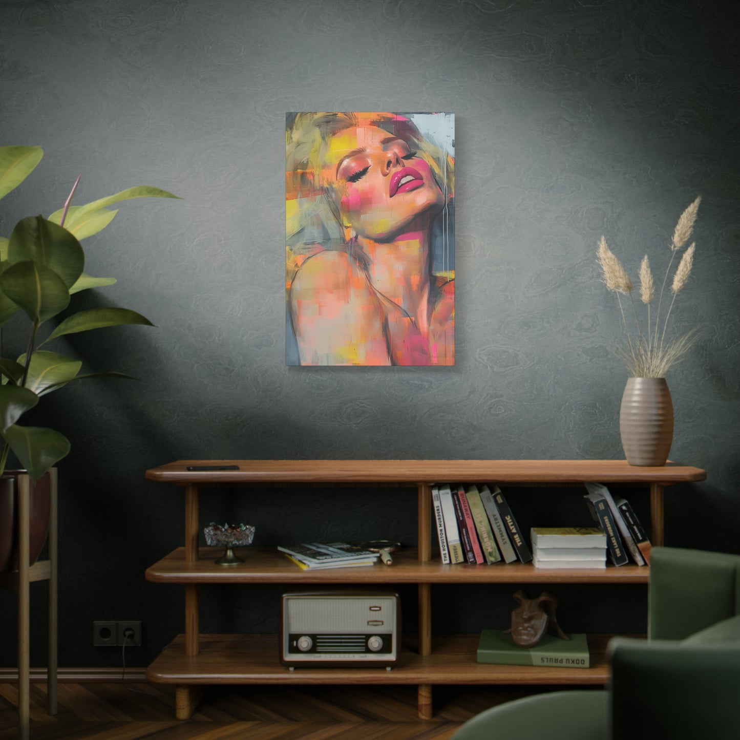 Gallery Wrapped Canvas, Guilt and Grit Adult Art Canvas, Erotic Pinup Art Canvas – Veda