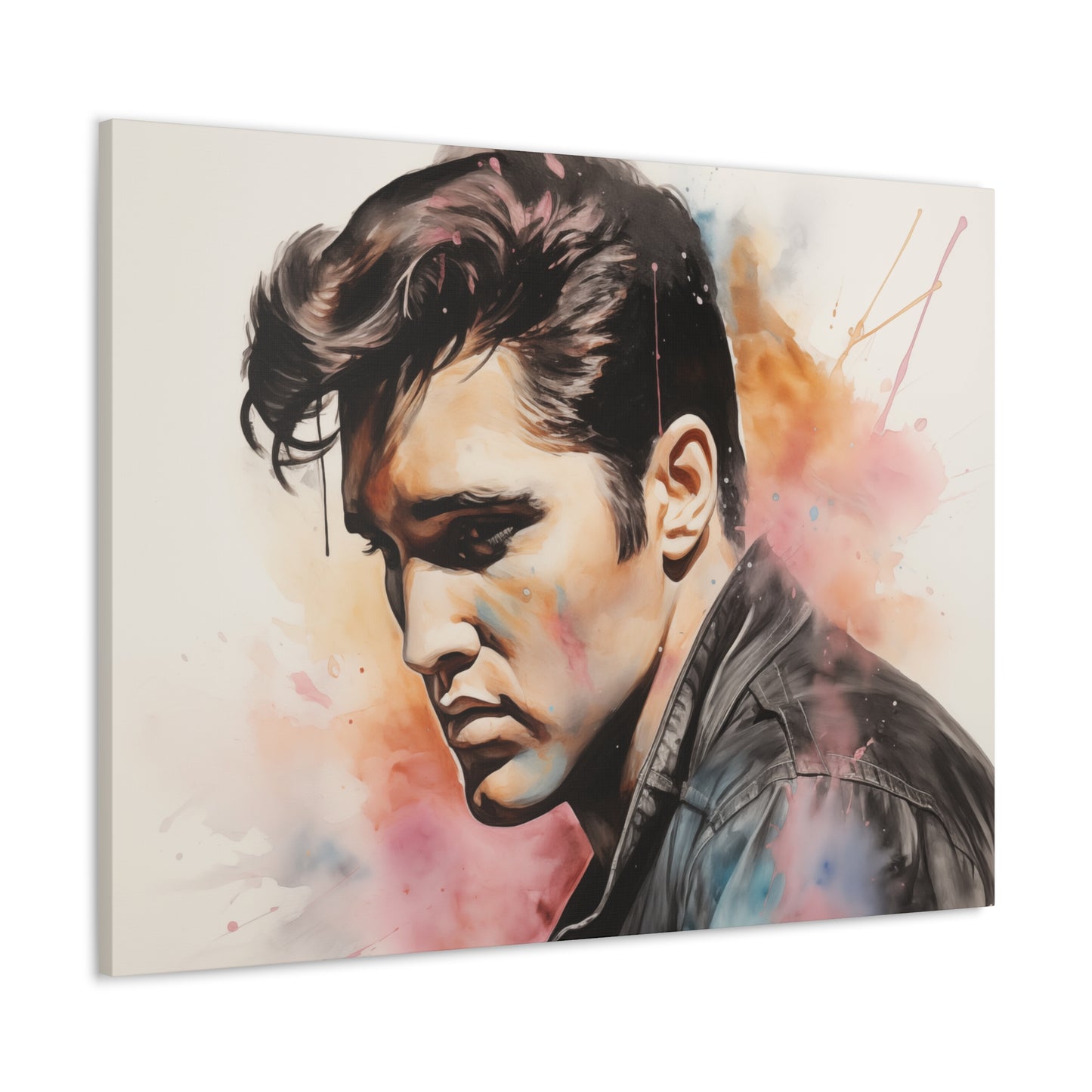 Gallery Wrapped Canvas, Celebrity Inspired, Pop Art Canvas – Elvis