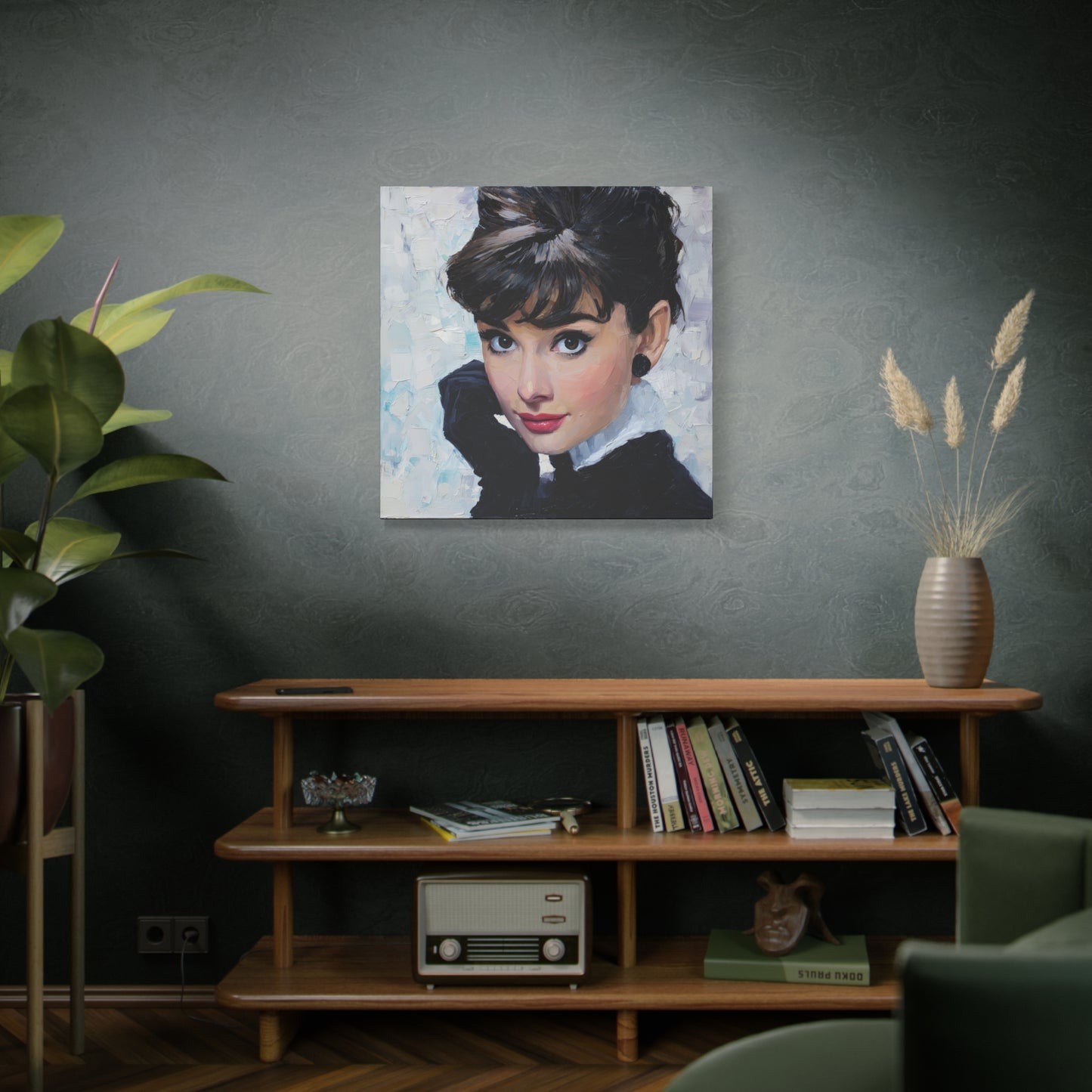 Gallery Wrapped Canvas, The Diva Project Art Canvas, Pinup Art Canvas – Audrey Hepburn - SEVEN