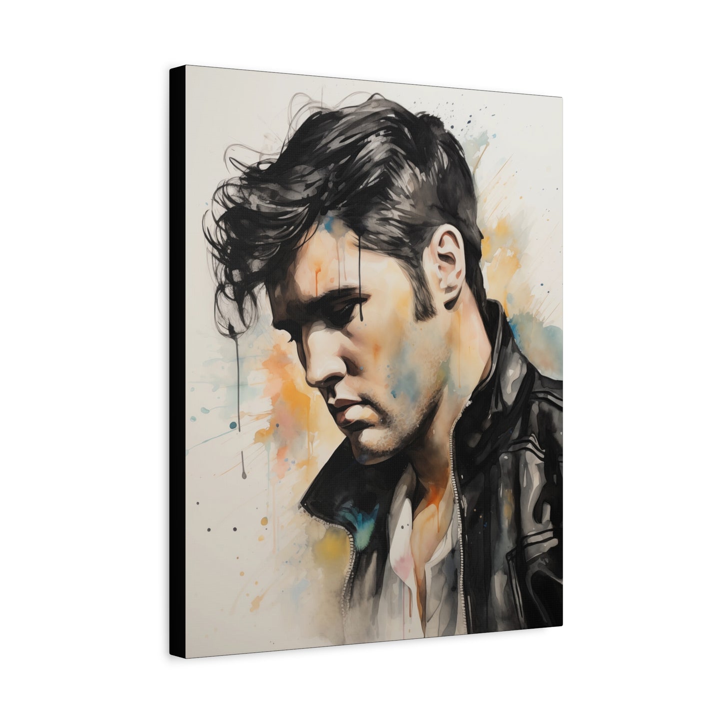 Gallery Wrapped Canvas, Celebrity Inspired, Pop Art Canvas – Elvis Also