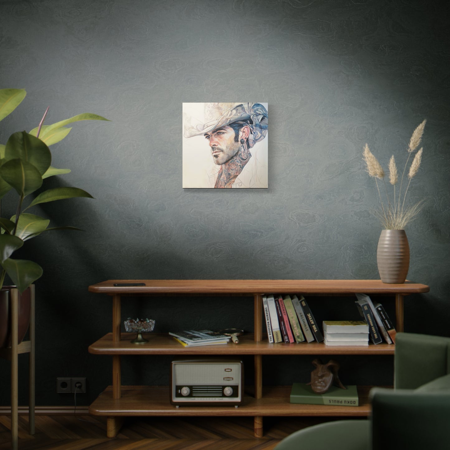 Gallery Wrapped Canvas, Wranglers and Wreckage Art Canvas, Erotic Pinup Art Canvas – Buck