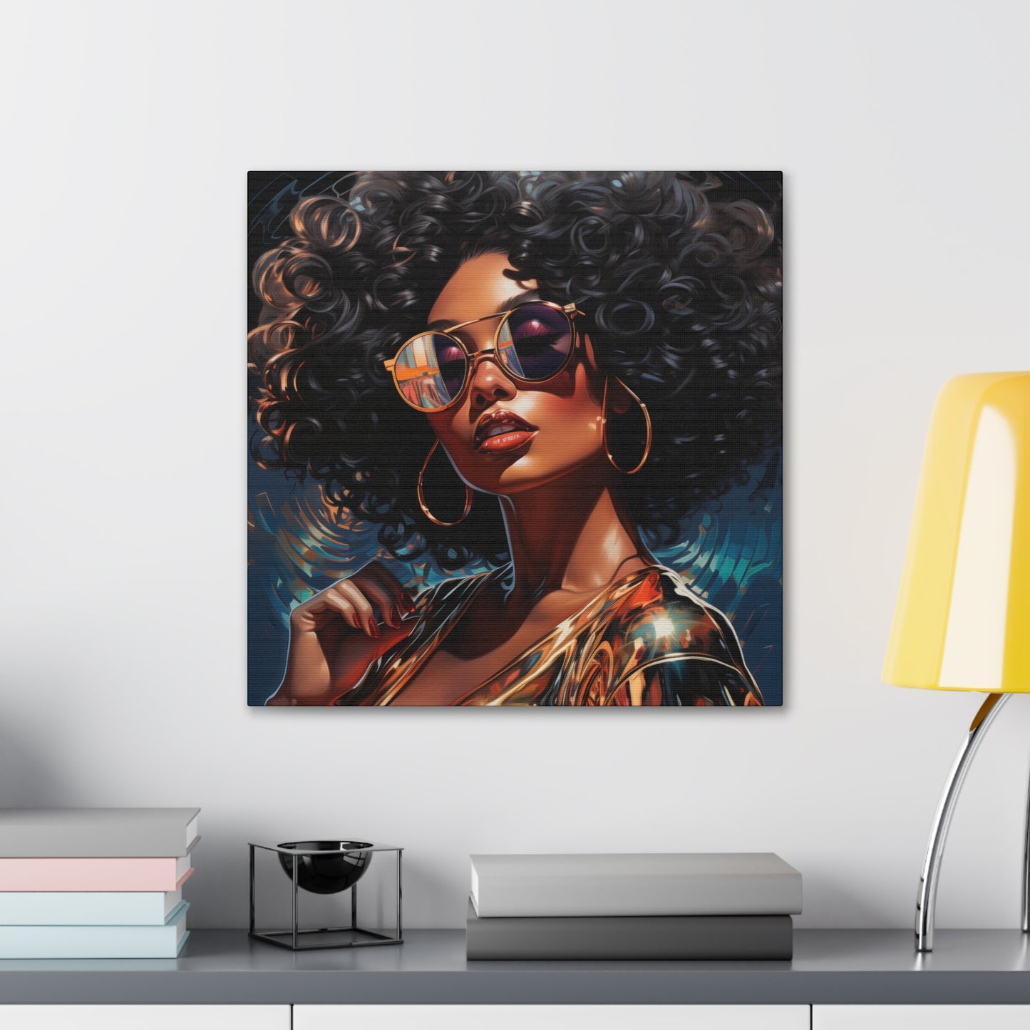 Gallery Wrapped Canvas, Retro Urban Queen, Femme Doll Art Canvas – Kesha