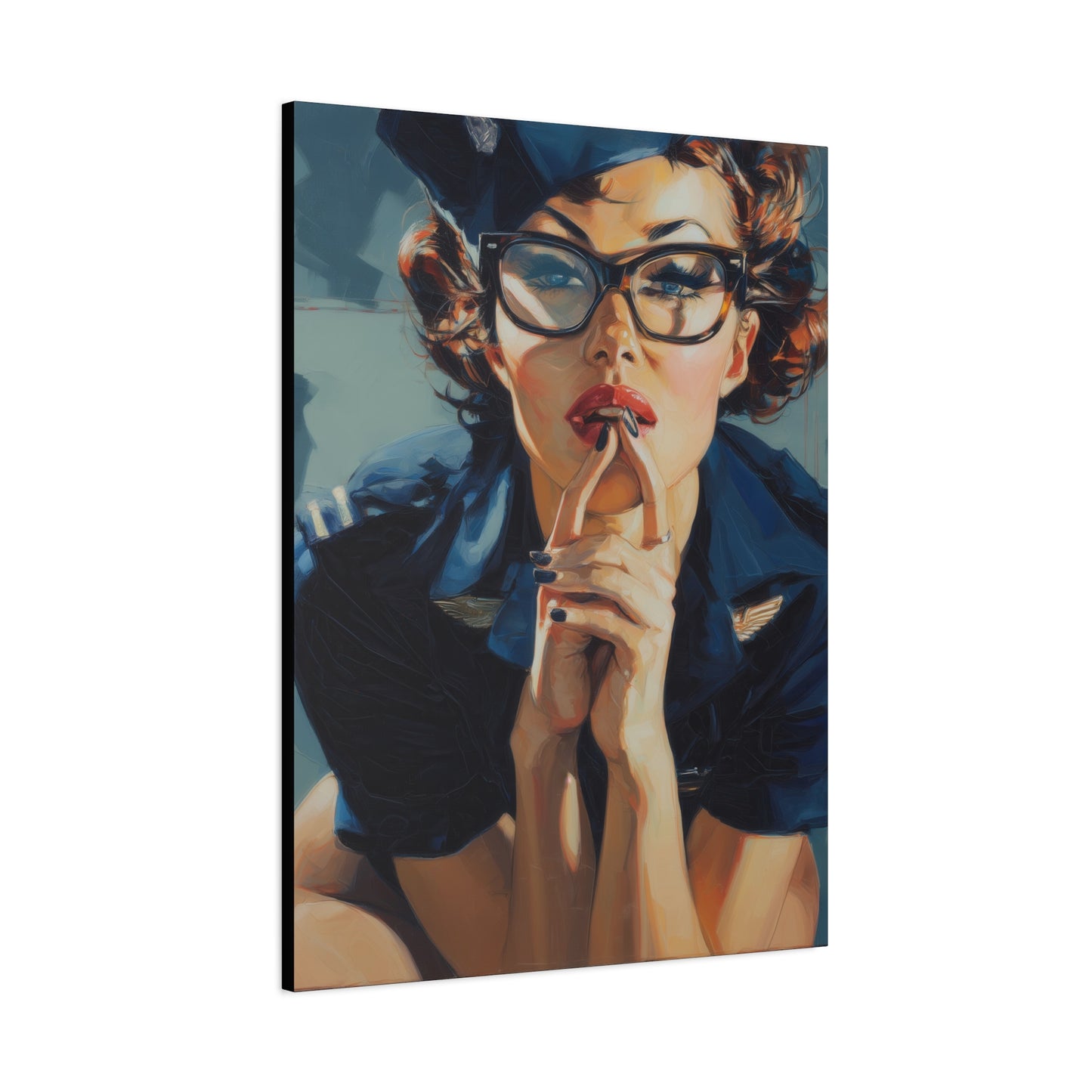 Gallery Wrapped Canvas, Liberty and Lace Art Canvas, Erotic Art Canvas – Peggy Sue