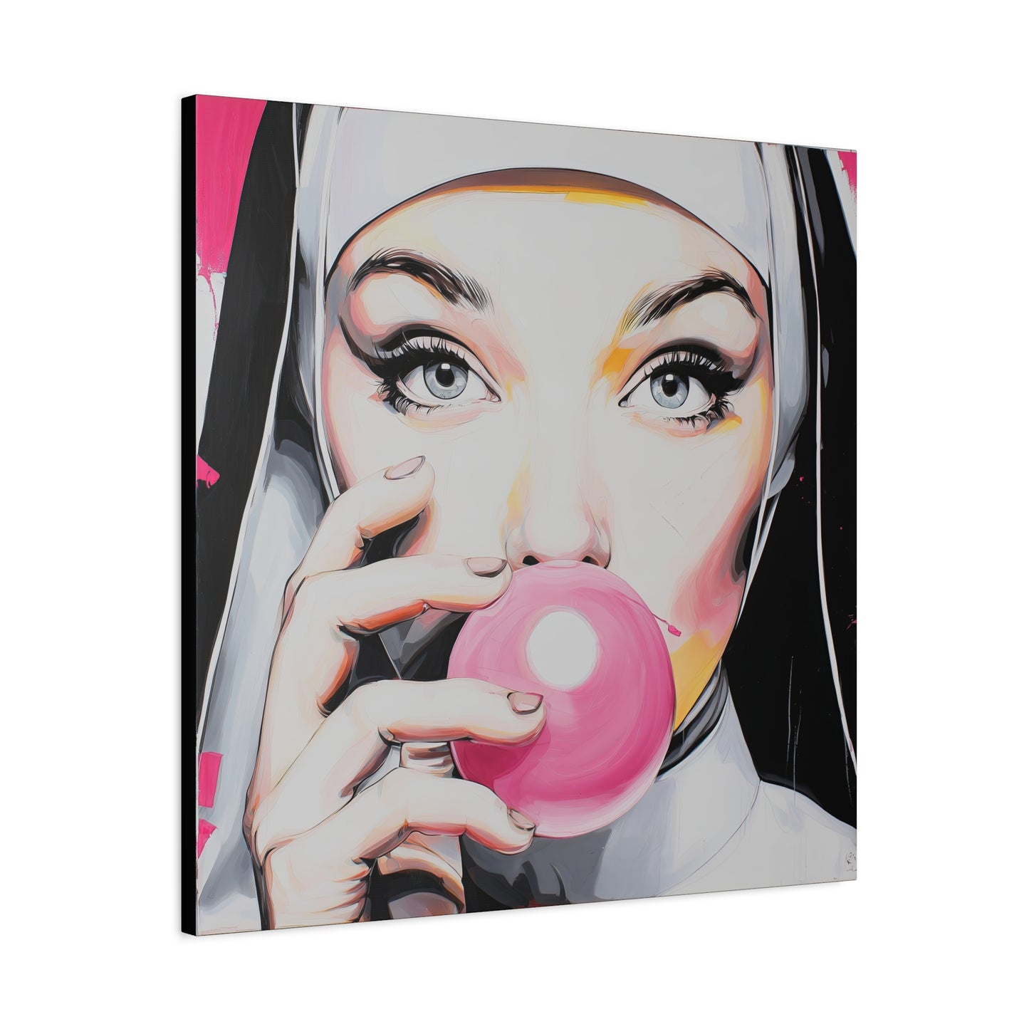 Gallery Wrapped Canvas, Habits and Heresy Art Canvas, Naughty Nuns Art Canvas – Sister Gloria
