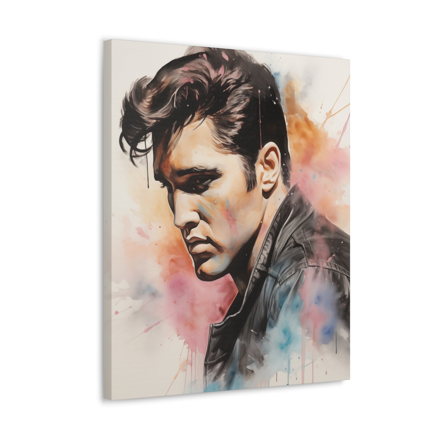 Gallery Wrapped Canvas, Celebrity Inspired, Pop Art Canvas – Elvis