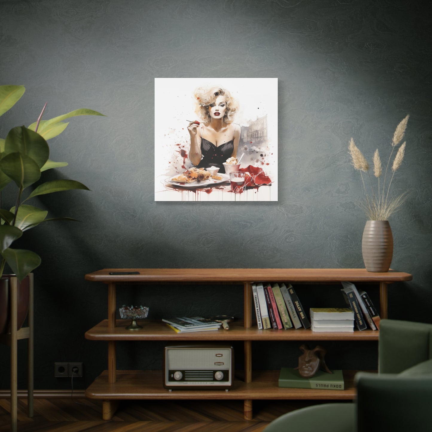 Canvas Wall Art, Gallery Wrapped Pop Art, Celebrity Wall Art – Marilyn Monroe - Cafe